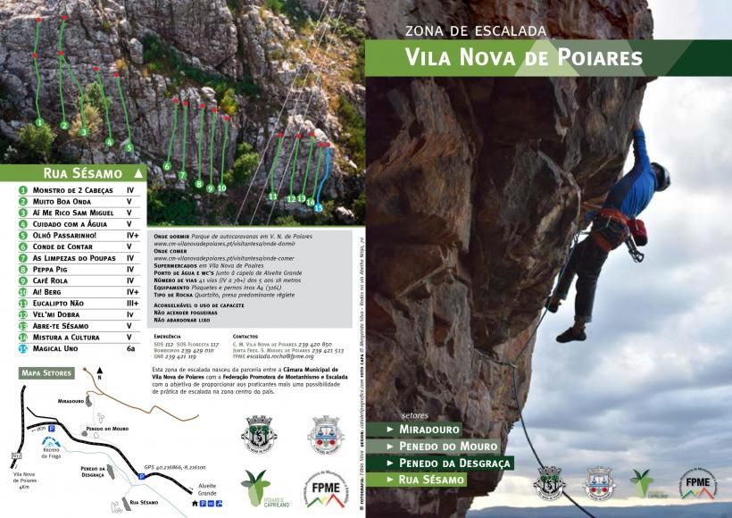 Zona de Escalada da Fraga | Freguesia de S&atilde;o Miguel de Poiares