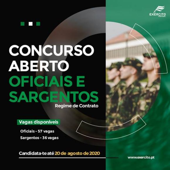 Concurso de admiss&atilde;o de volunt&aacute;rios para presta&ccedil;&atilde;o de servi&ccedil;o militar em regime de contrato nas categorias de oficial e sargento