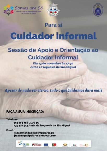 4G CLDS | Sess&atilde;o de apoio e orienta&ccedil;&atilde;o ao cuidador informal &ndash; Dia 13/11