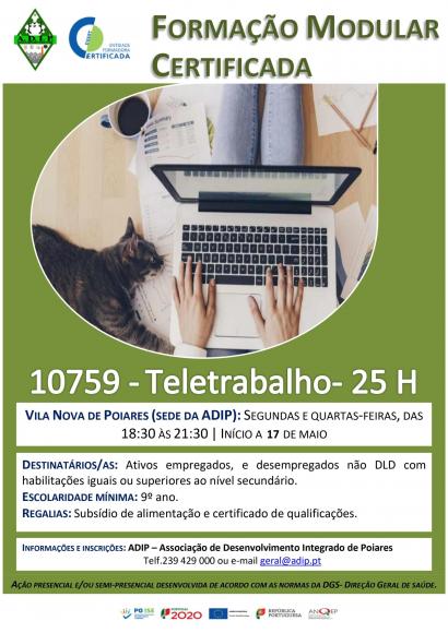 ADIP | Forma&ccedil;&atilde;o Modular Certificada &ndash; Teletrabalho (25h)