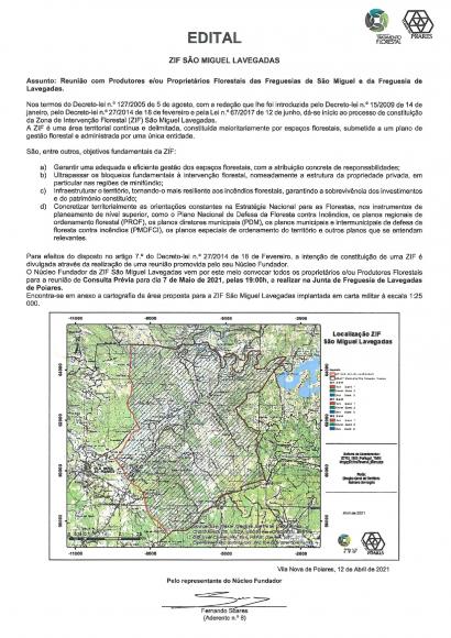 ZIF S&atilde;o Miguel e Lavegadas | Edital &ndash; reuni&atilde;o com propriet&aacute;rios e produtores
