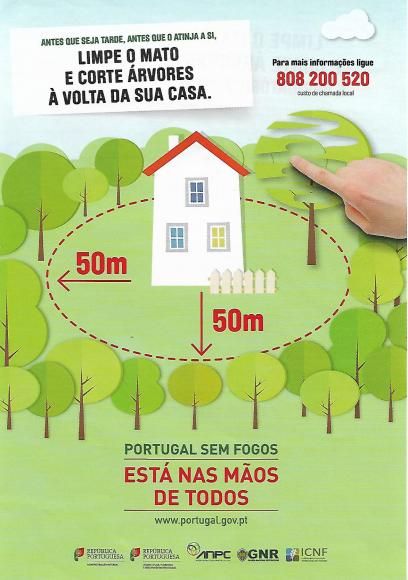 Limpeza de terrenos à volta das casas