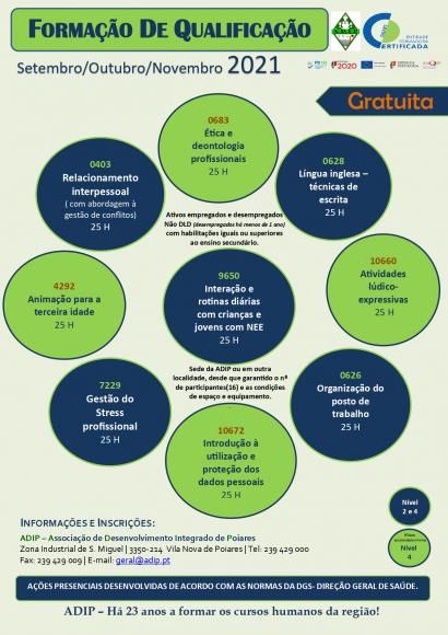 ADIP | Forma&ccedil;&atilde;o de Qualifica&ccedil;&atilde;o &ndash; setembro, outubro e novembro 2021
