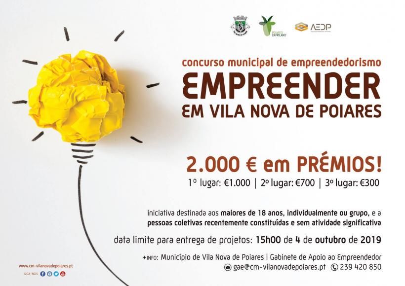 “Empreender em Vila Nova de Poiares” – Concurso Municipal de Empreendedorismo (CMP)