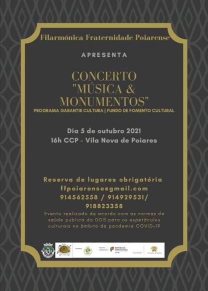 Filarm&oacute;nica Fraternidade Poiarense | Concerto dia 05/10, &agrave;s 16h, no CCP