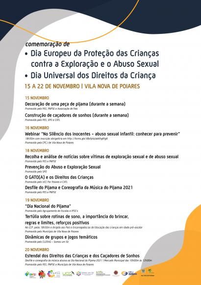 Comemora&ccedil;&otilde;es do Dia Europeu da Prote&ccedil;&atilde;o das Crian&ccedil;as contra a Explora&ccedil;&atilde;o Sexual e o Abuso Sexual e do Dia Universal dos Direitos da Crian&ccedil;a