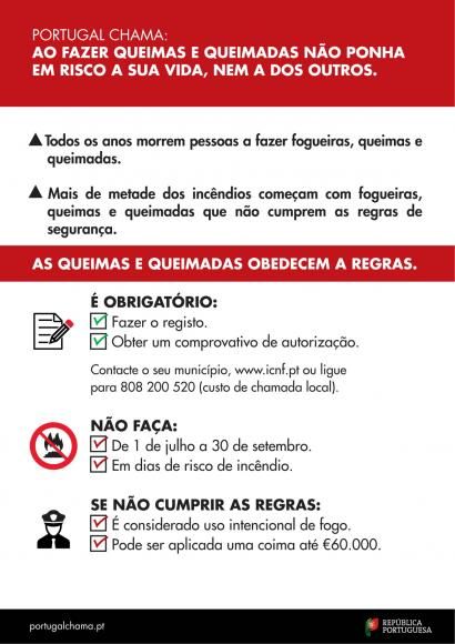 Portugal Chama: As queimas e queimadas obedecem a regras!