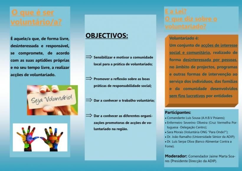 ADIP | Ação de sensibilização “Ser Voluntário”