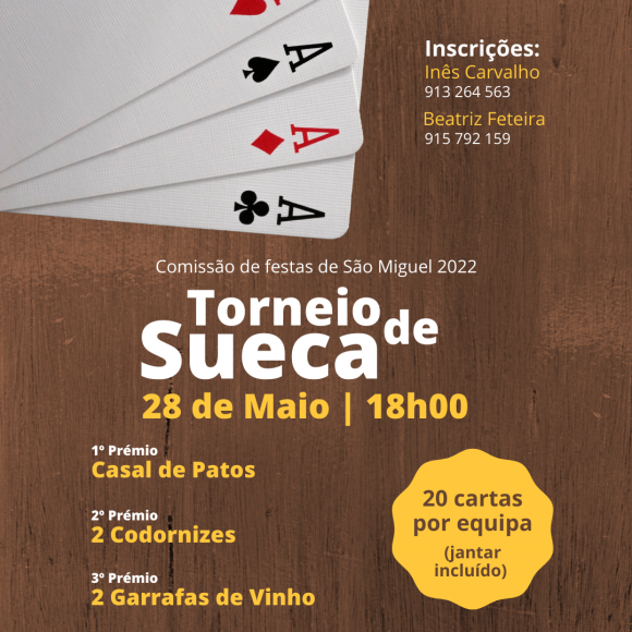 Comissão de Festas de São Miguel | Torneio de Sueca