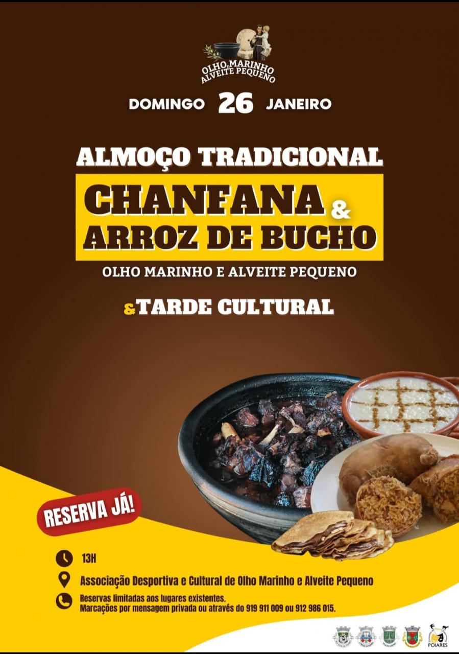 Almoço Tradicional e Tarde Cultural - Olho Marinho e Alveite Pequeno