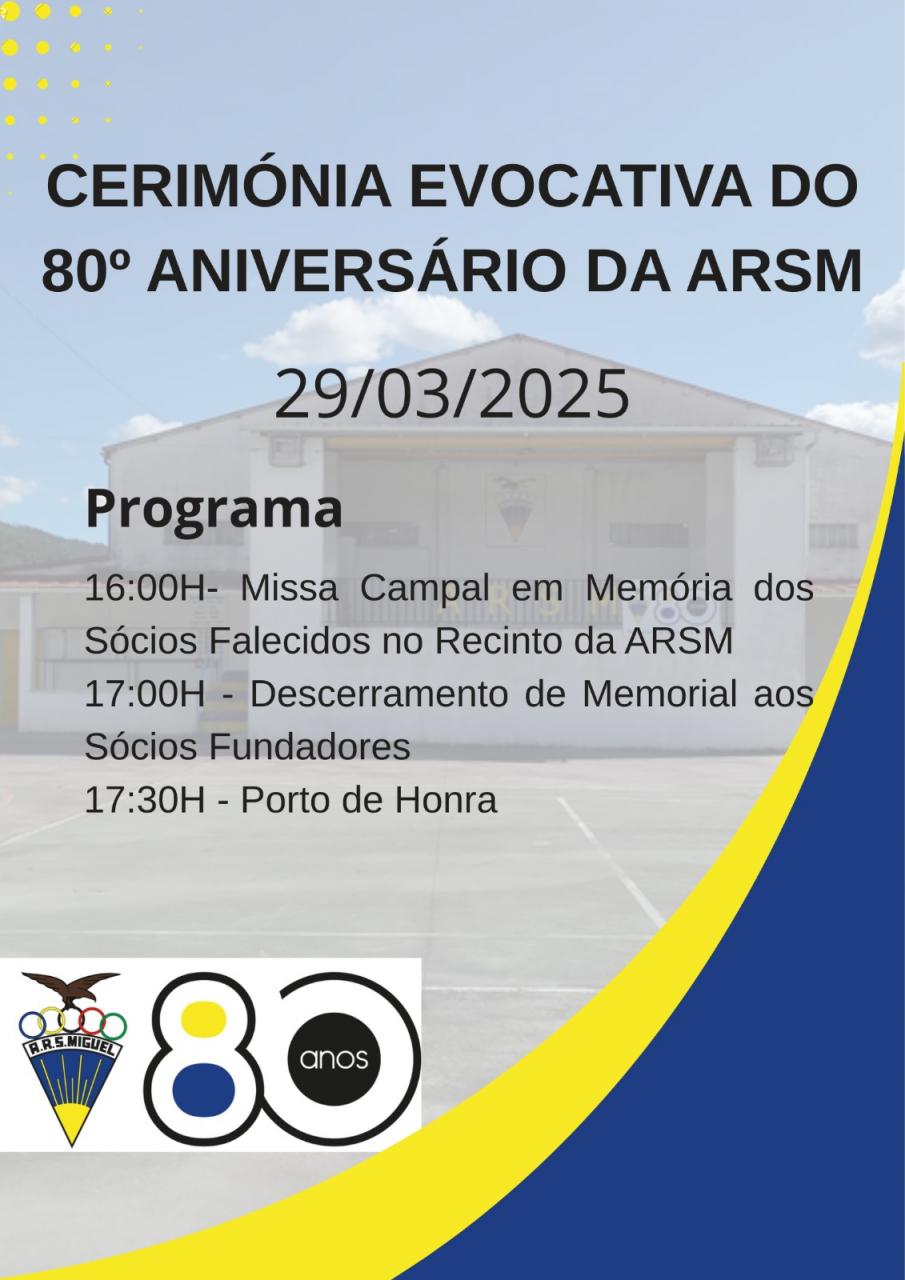 Cerimónia Evocativa do 80º Aniversário da ARSM