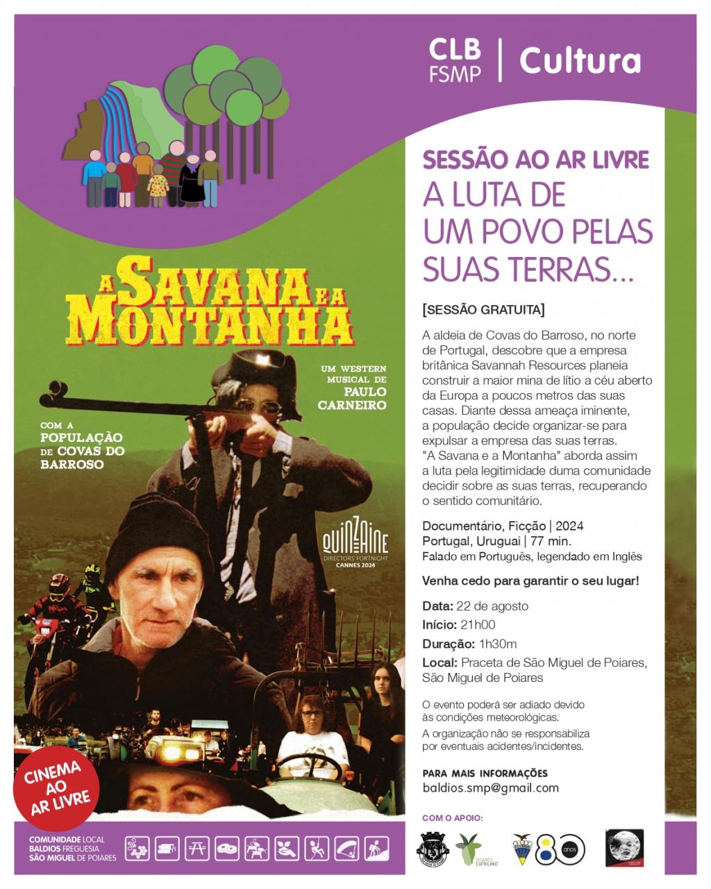 Sessão ao ar livre - A LUTA DE UM POVO PELAS SUAS TERRAS... - CLBSMP