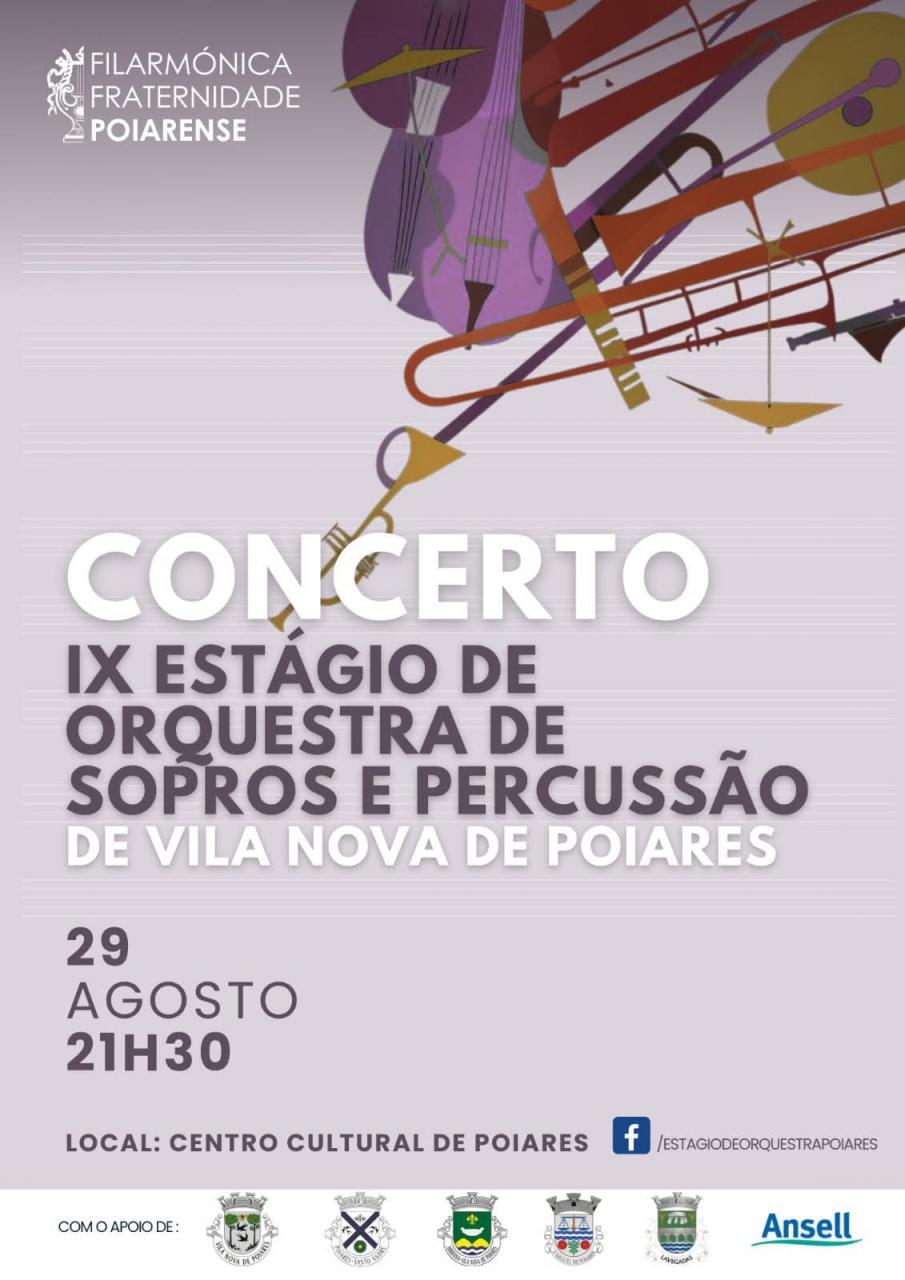 Concerto Final do IX Estágio de Orquestra de Sopros e Percussão de Vila Nova de Poiares no CCP