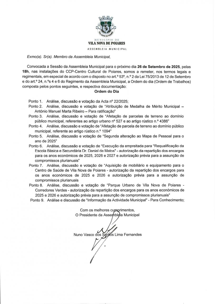 Reunião para AM