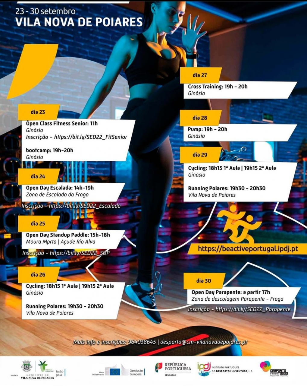 Semana Europeia do Desporto | Vila Nova de Poiares - 23/09 a 30/09