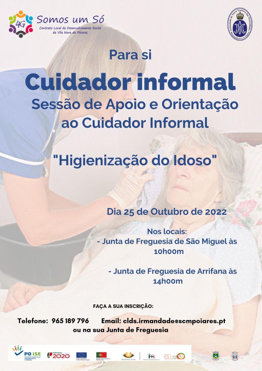 CLDS 4G Somos Um Só | Sessão de apoio e orientação ao cuidador informal - "Higienização do idoso"