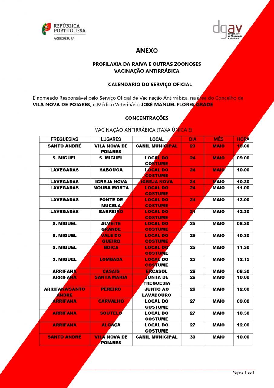 Vacinação antirrábica